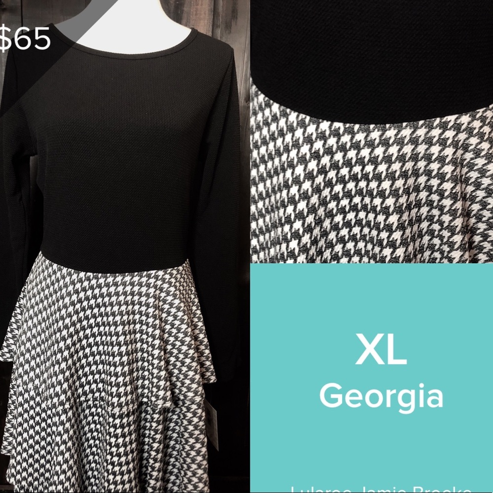 LuLaRoe Georgia XL Houndstooth 🦄🦄🦄